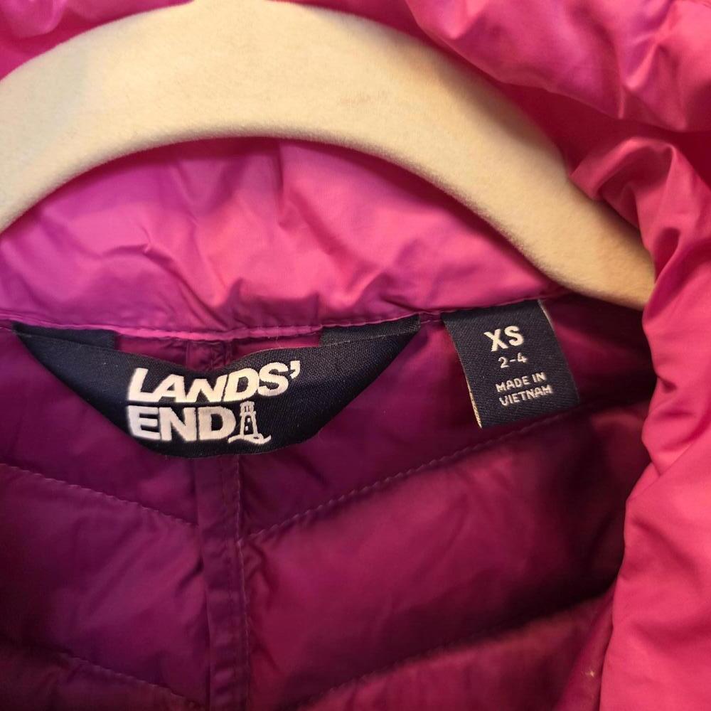 Lands' End Women's Pink Quilted Puffer Vest XS - Picture 2 of 7